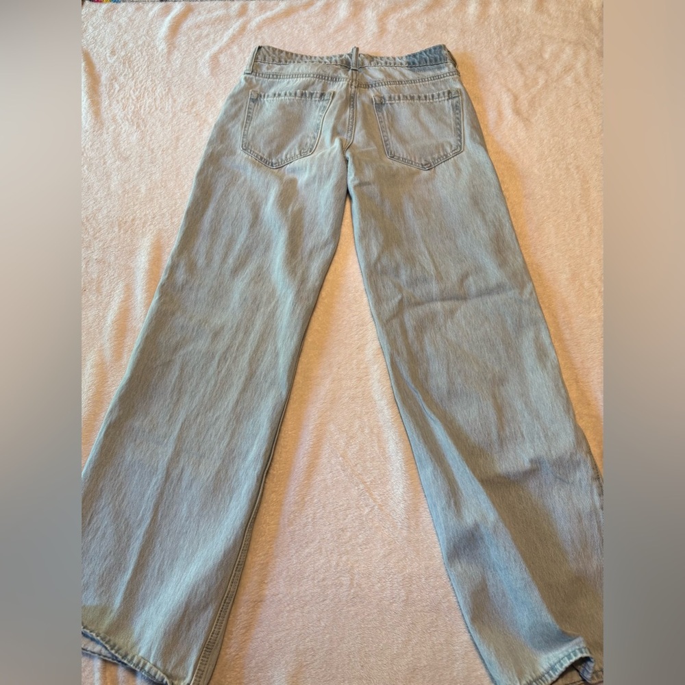 Hollister Light Blue low rise, women’s baggy Jeans